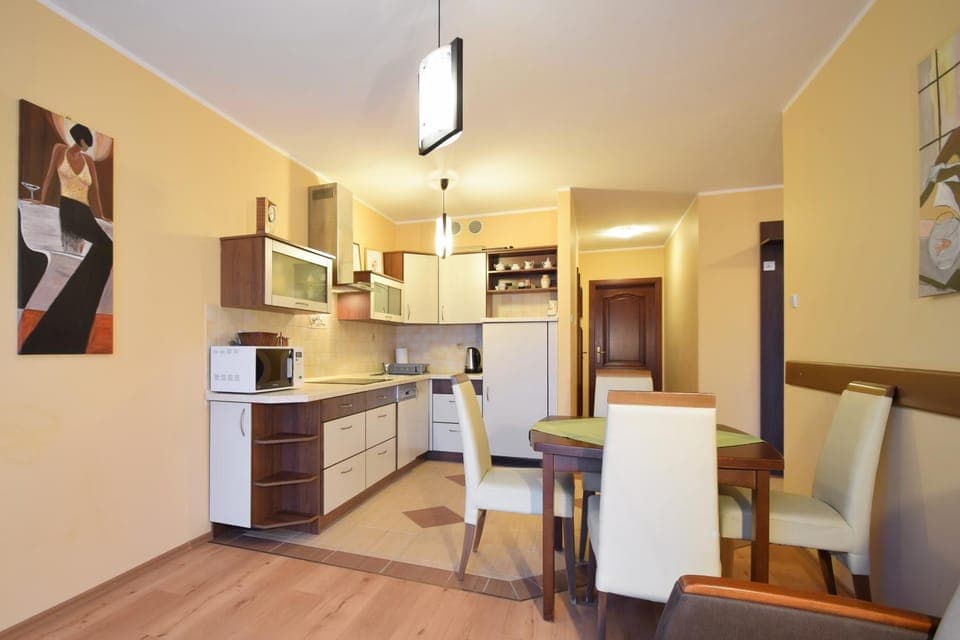 Kitchen or kitchenette, Dining area, oven, stove