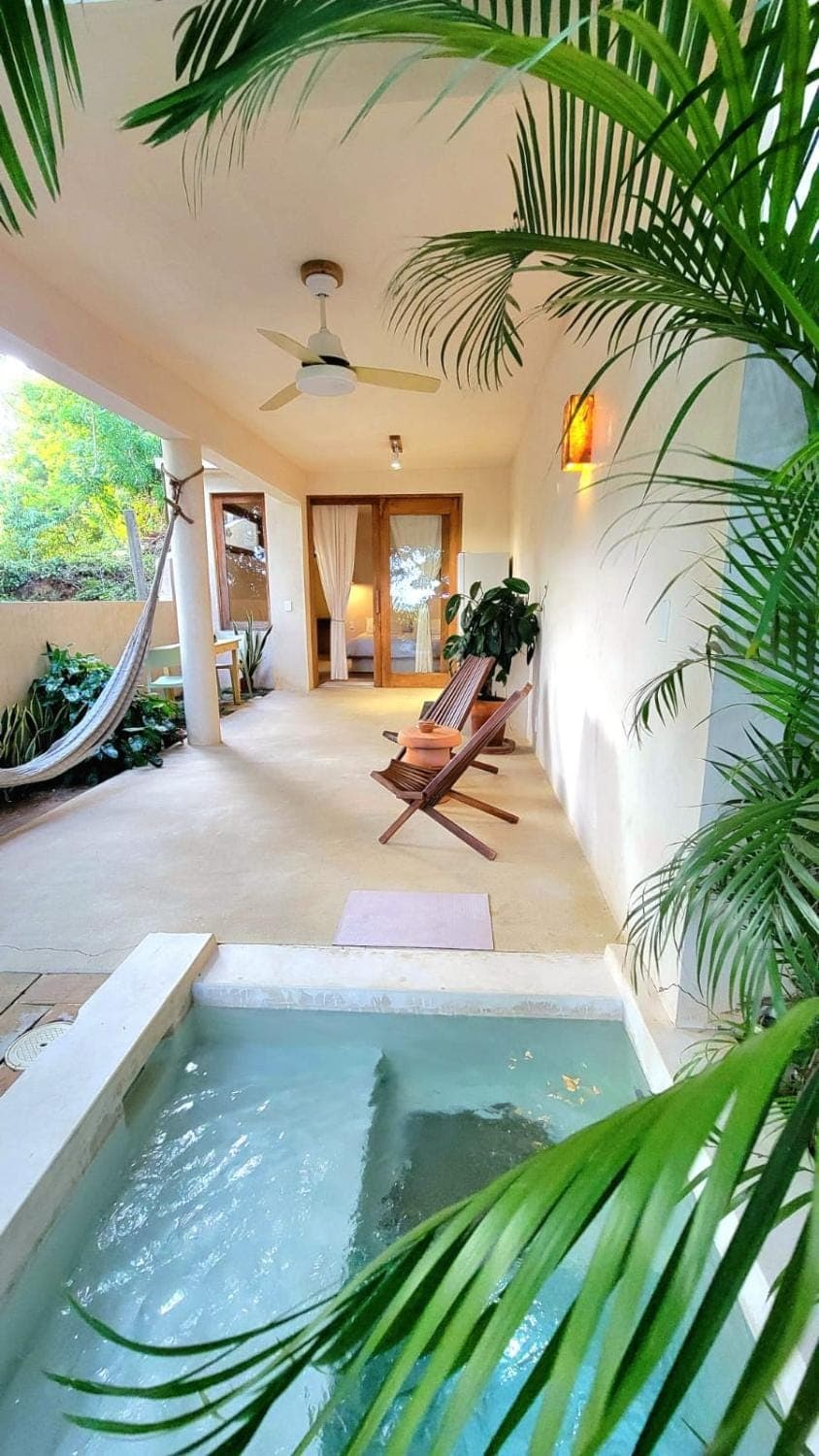 Patio, Natural landscape, Garden, Garden view, Pool view, Swimming pool