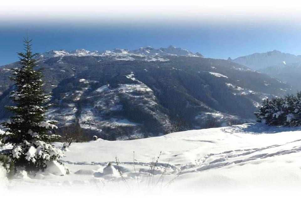 Natural landscape, Winter, Mountain view