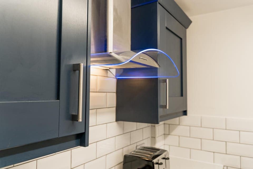 Kitchen or kitchenette, toaster, kitchen