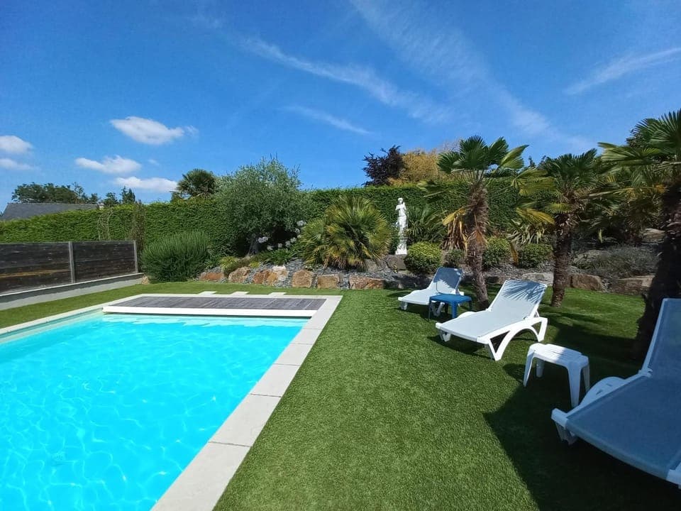 Garden, Garden, Swimming pool, sunbed