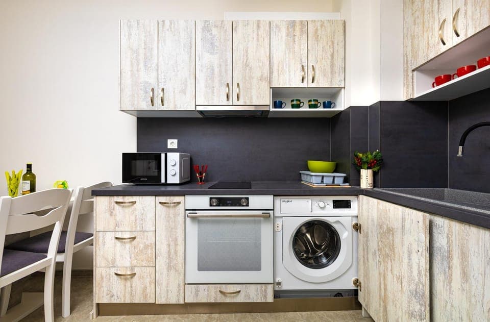 Coffee/tea facilities, Kitchen or kitchenette, dishwasher, minibar, pet friendly, stove, washing machine