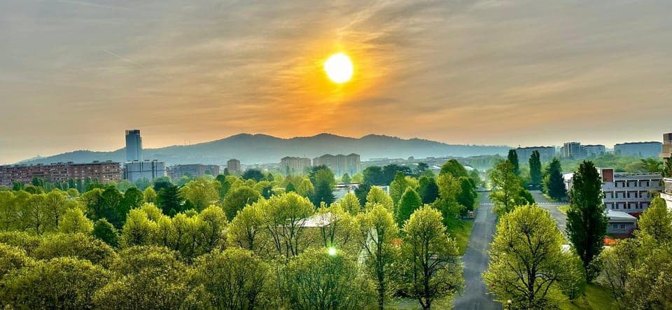 Spring, Day, Natural landscape, Mountain view, Sunrise, Sunset