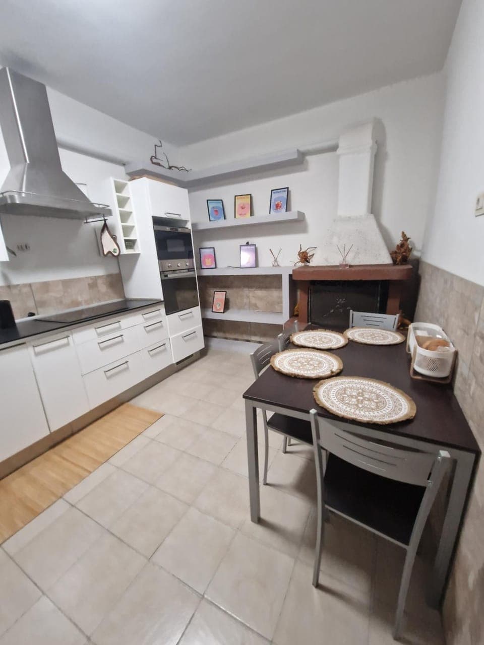 Dining area, minibar, stove