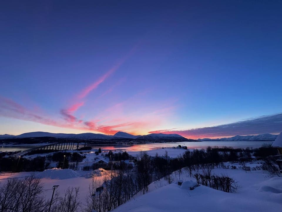Natural landscape, Winter, Mountain view