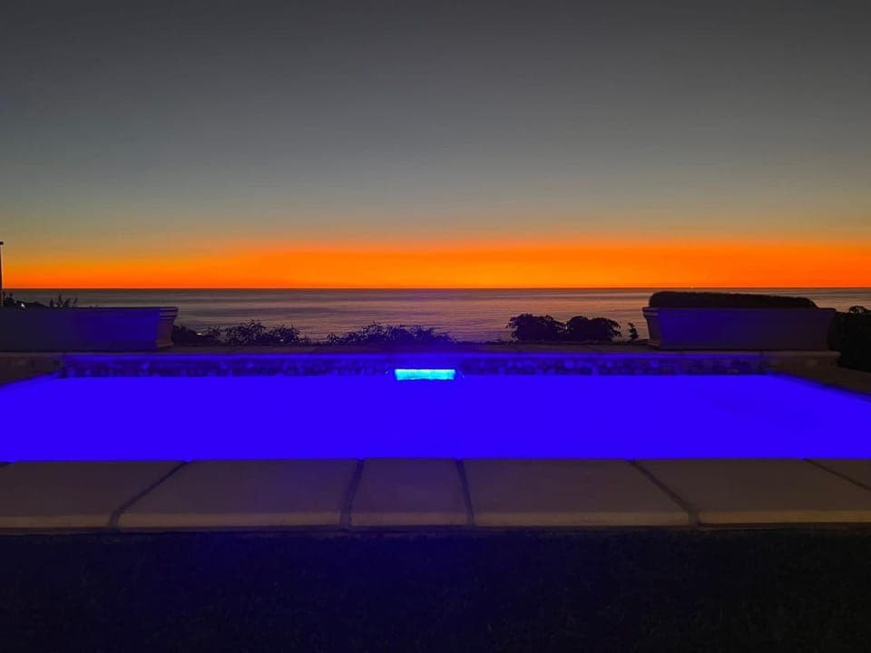 Sea view, Swimming pool, Sunset