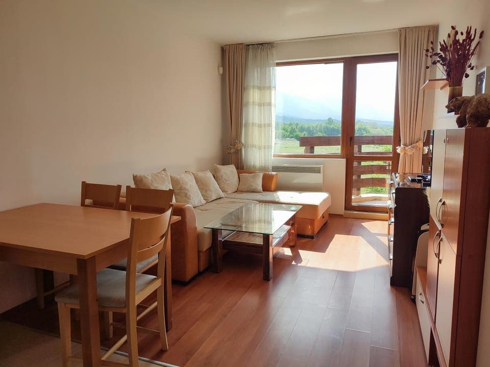 Natural landscape, View (from property/room), Balcony/Terrace, Living room, Dining area, Mountain view