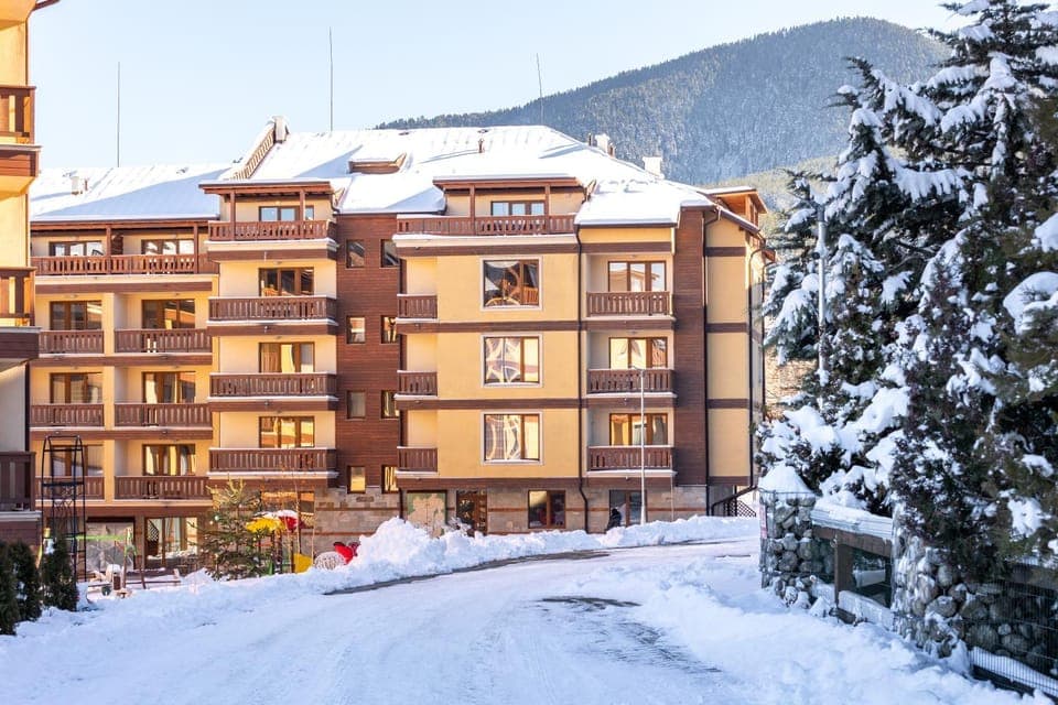 Property building, Natural landscape, Winter, Mountain view
