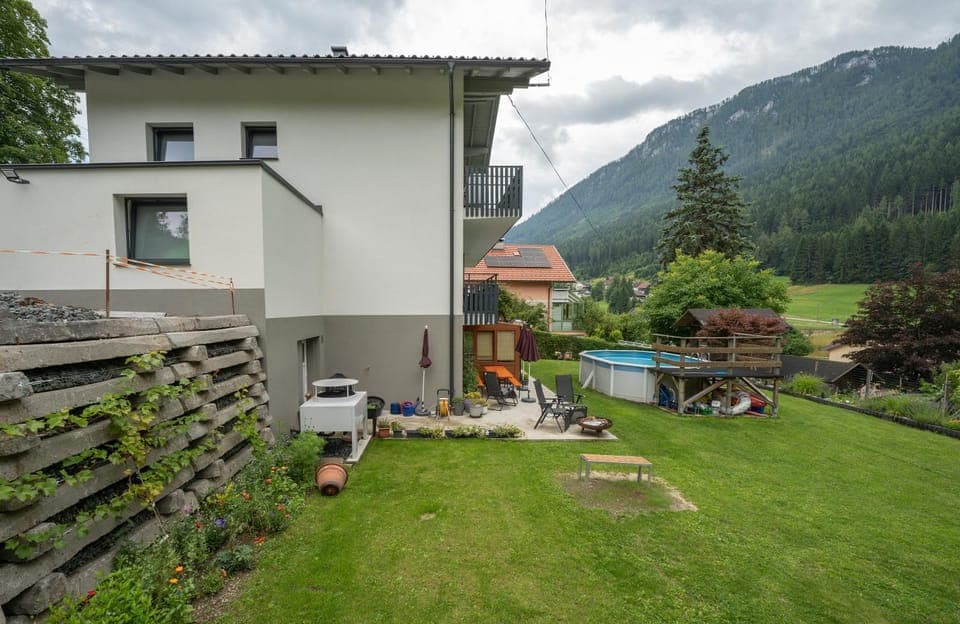 Property building, Garden view