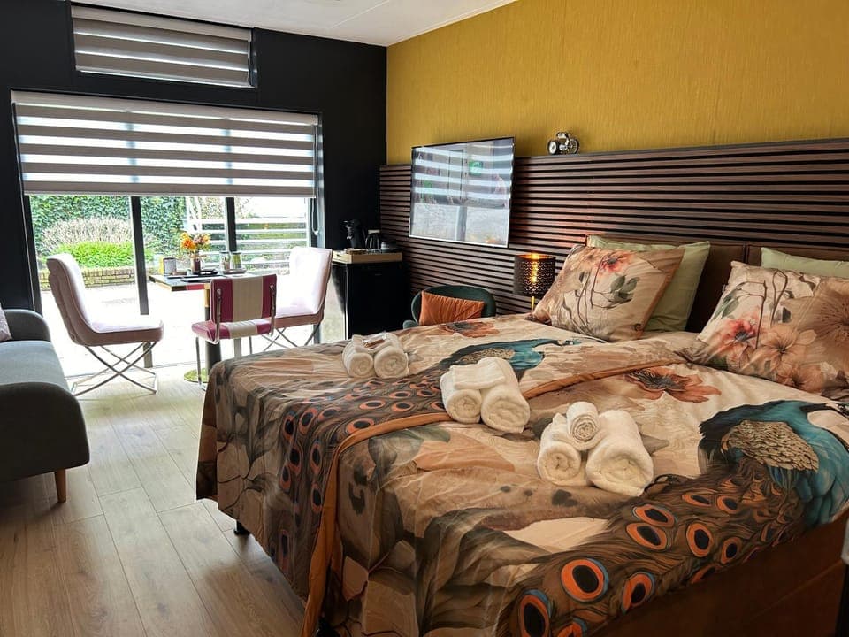 Bed, Living room, Photo of the whole room, Bedroom