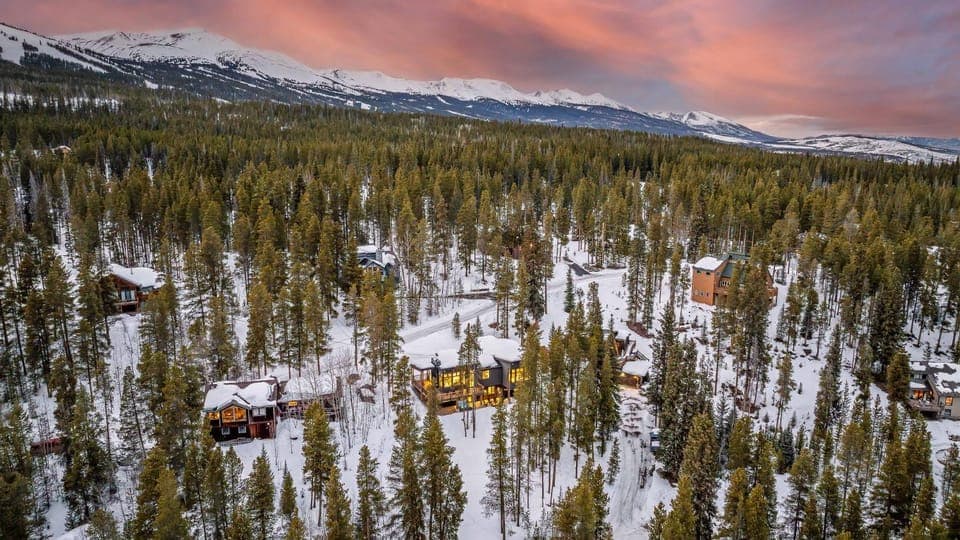 Bird's eye view, Winter, Mountain view