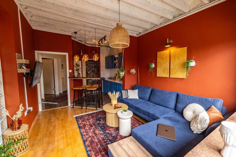 Coffee/tea facilities, Living room, Photo of the whole room, Dining area, Entertainment, Entertainment, air conditioner