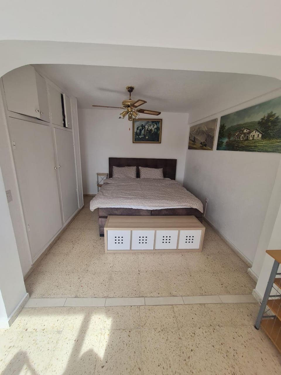 Bed, Bedroom, fireplace