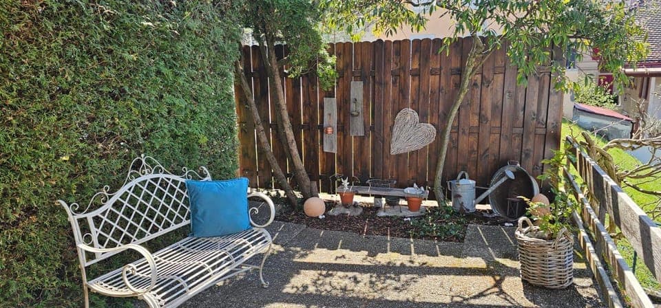 Property building, Garden, Garden view