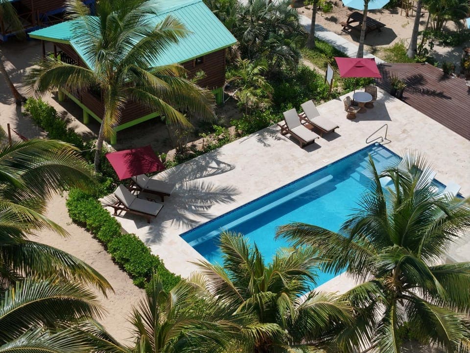 Pool view, Swimming pool, sunbed