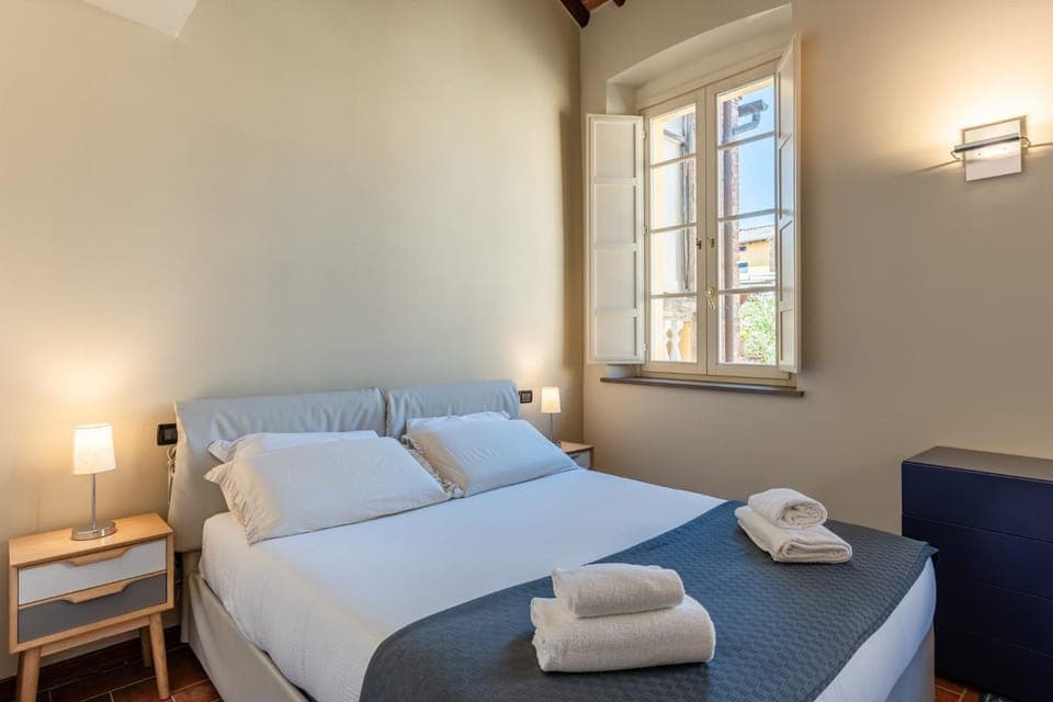 Property building, Living room, Bedroom