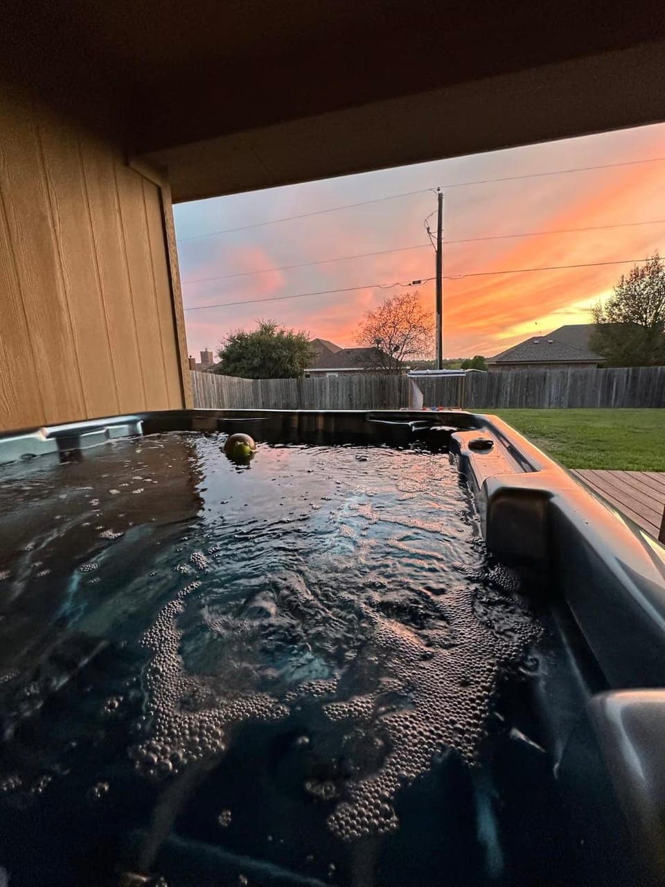 Hot Tub, Sunset