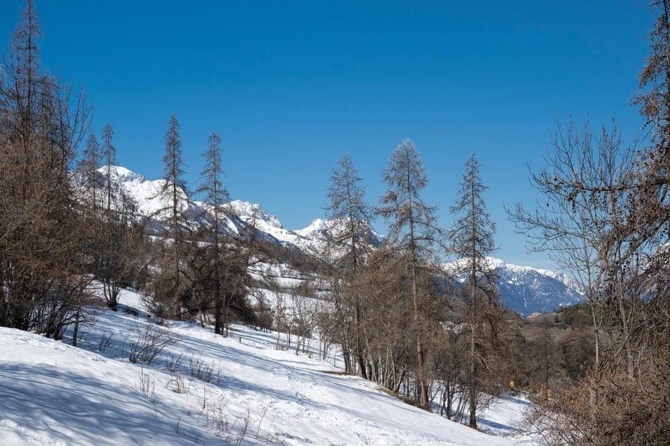 Day, Natural landscape, Winter, Mountain view