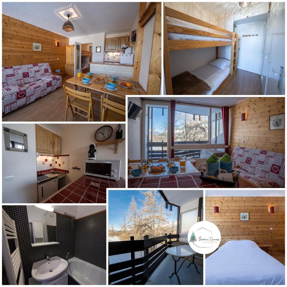 Patio, Bed, Bathroom, Kitchen or kitchenette, bunk bed