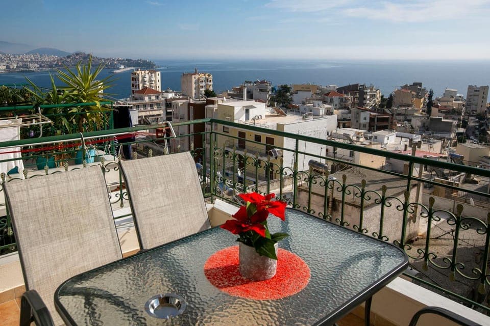 Patio, Day, Natural landscape, View (from property/room), Balcony/Terrace, City view, Sea view