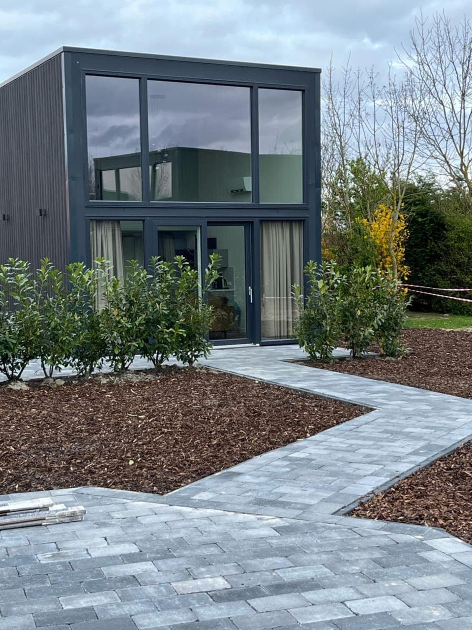 Property building, Garden view