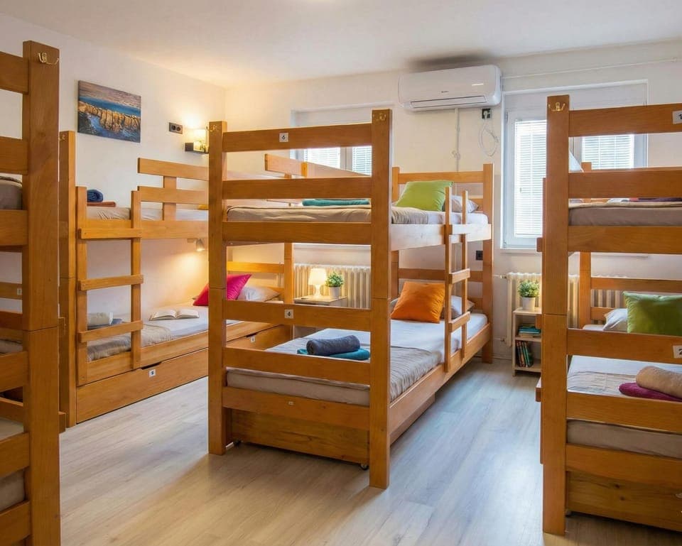 Bed, bunk bed, air conditioner, air conditioner