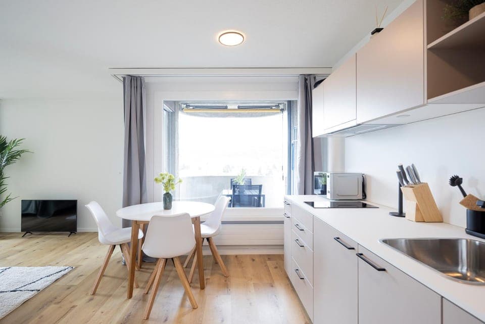 Kitchen or kitchenette, Seating area, Dining area, pet friendly