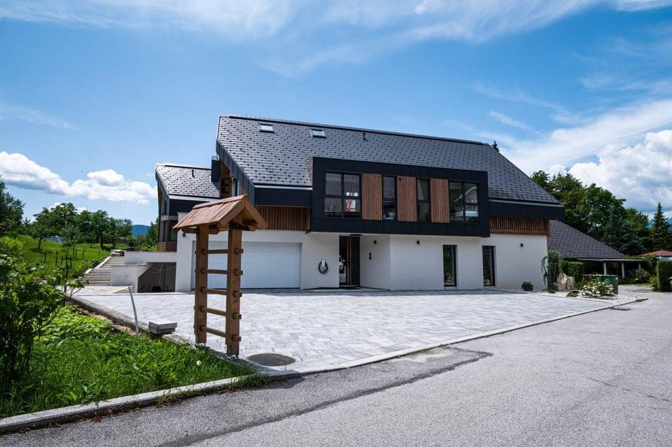 Property building, Facade/entrance, Day, Parking