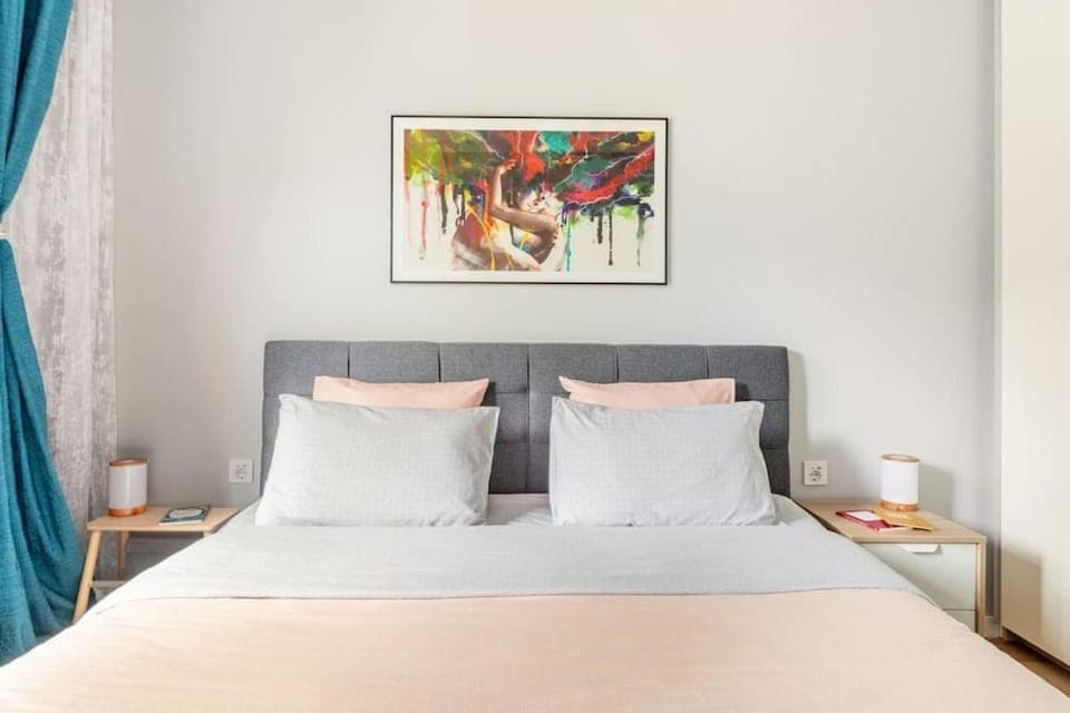 Bed, Decorative detail, Bedroom