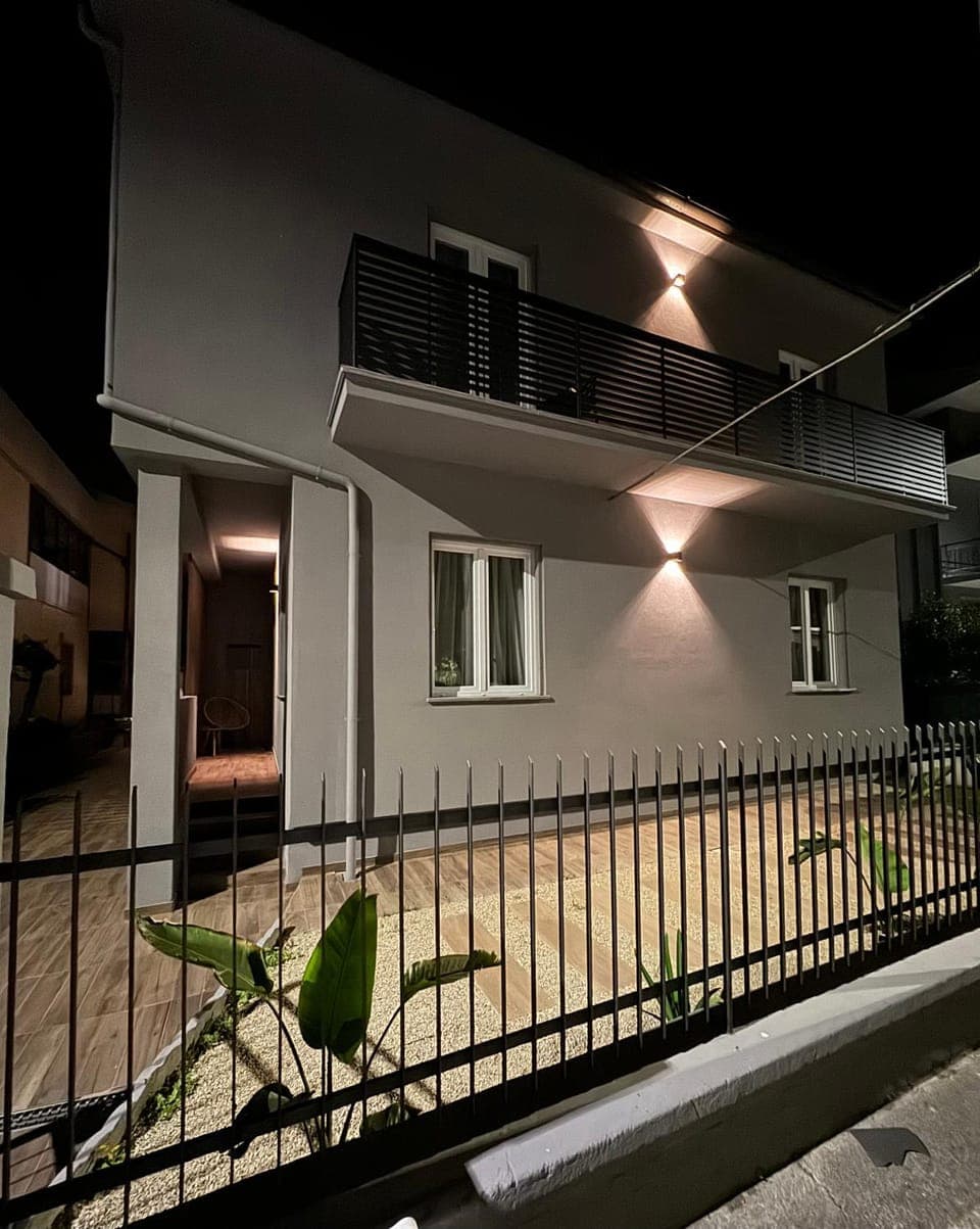 Property building, Night, Balcony/Terrace
