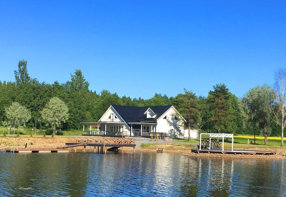 Property building, Day, Natural landscape, Lake view