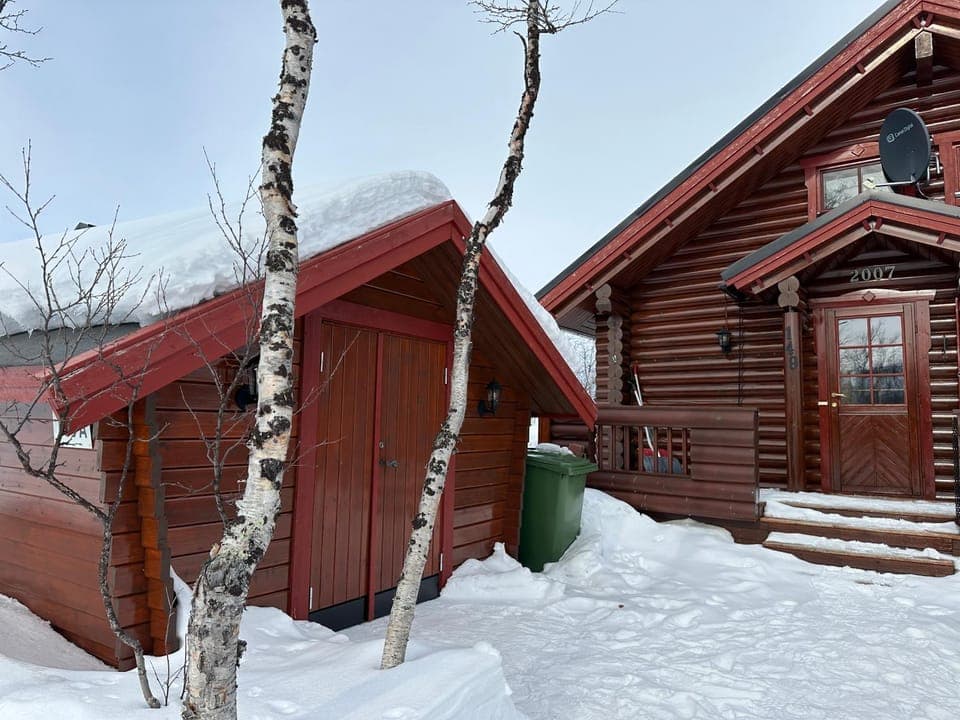 Koslig tømmerhytte House in Norrbotten County, Sweden
