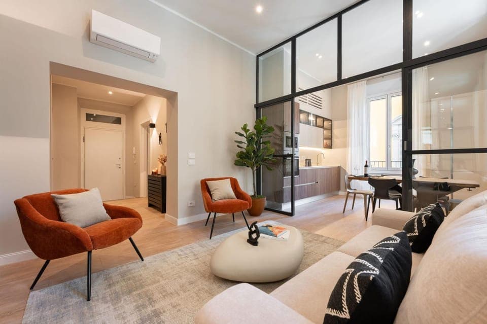 Living room, air conditioner