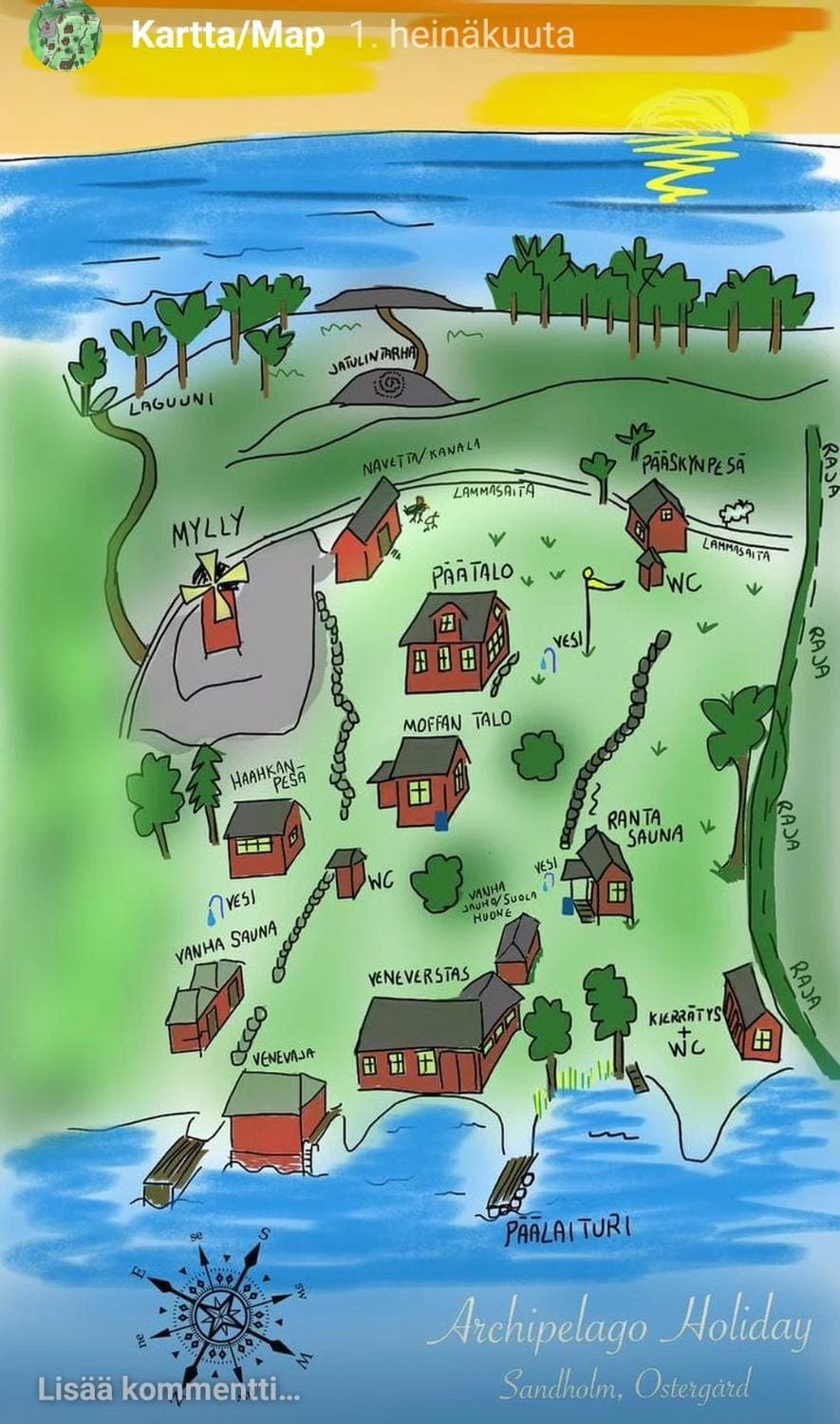 Natural landscape, Text overlay