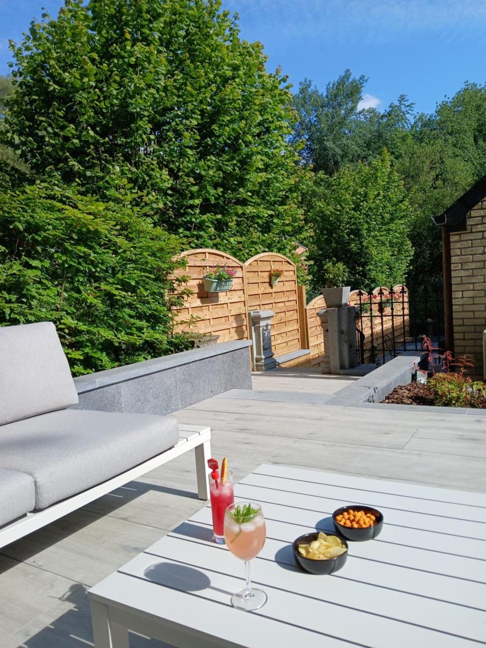 Patio, Day, Garden view