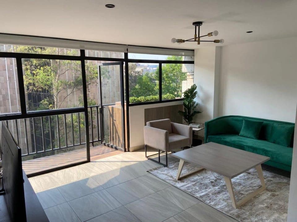 Patio, View (from property/room), Balcony/Terrace, Living room, Seating area