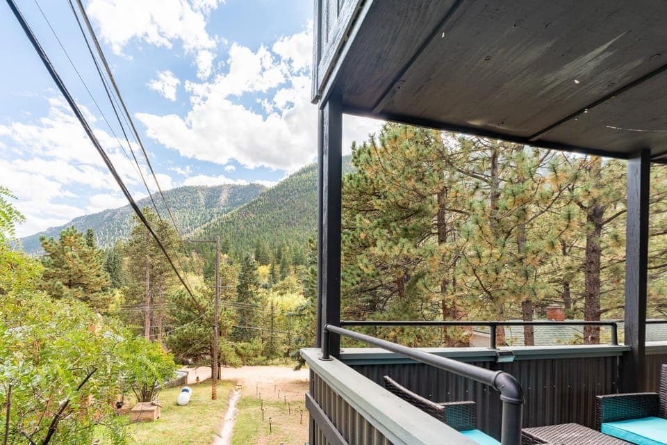 Patio, Spring, Day, Natural landscape, View (from property/room), Balcony/Terrace, Mountain view