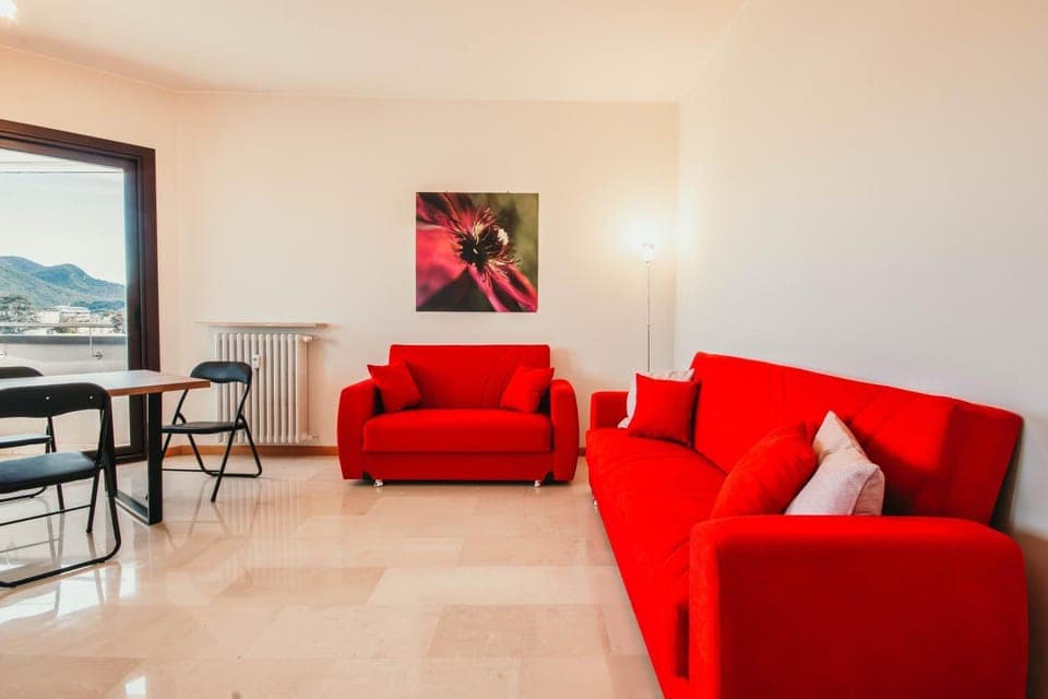 Natural landscape, Living room, Seating area, Dining area, Mountain view