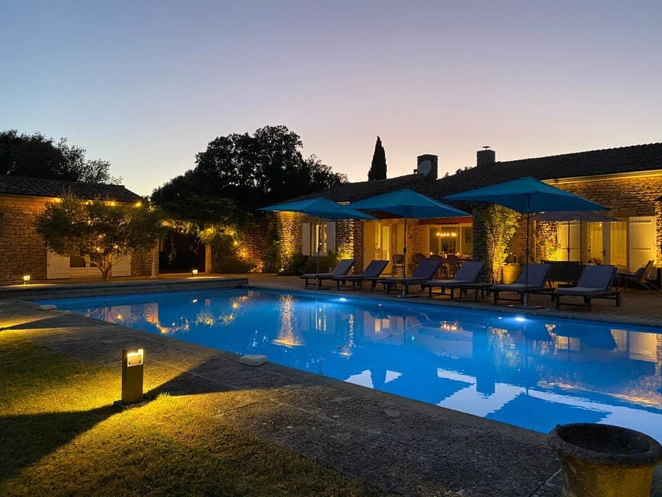 Night, Swimming pool