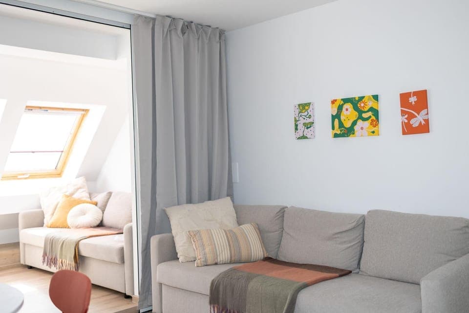 Living room, Seating area, Bedroom