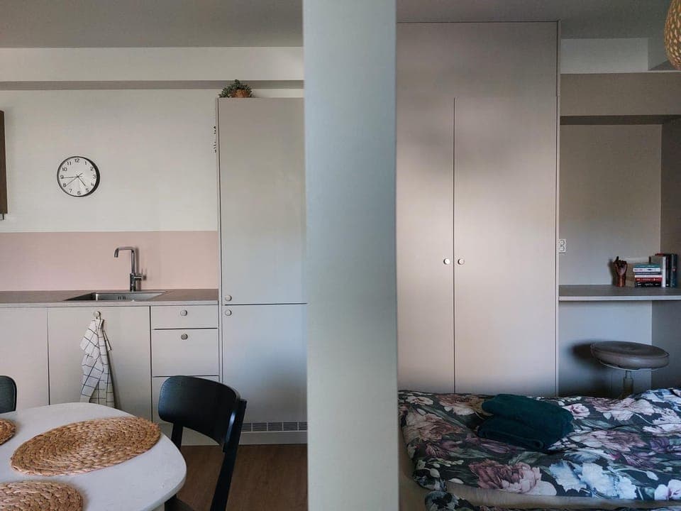 Bed, Kitchen or kitchenette, Photo of the whole room, Bedroom, wardrobe