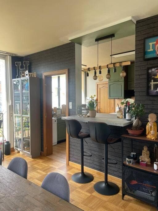 Kitchen or kitchenette, Lounge or bar, Dining area