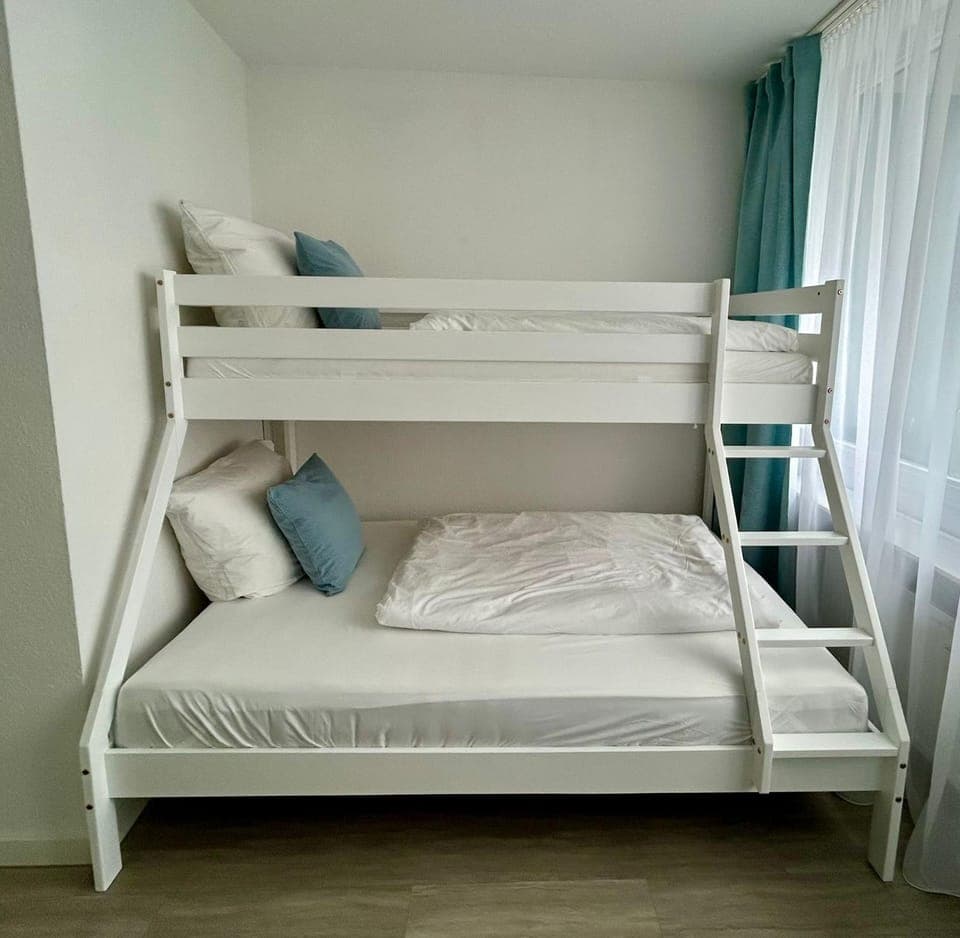 Bed, Photo of the whole room, Bedroom, bunk bed