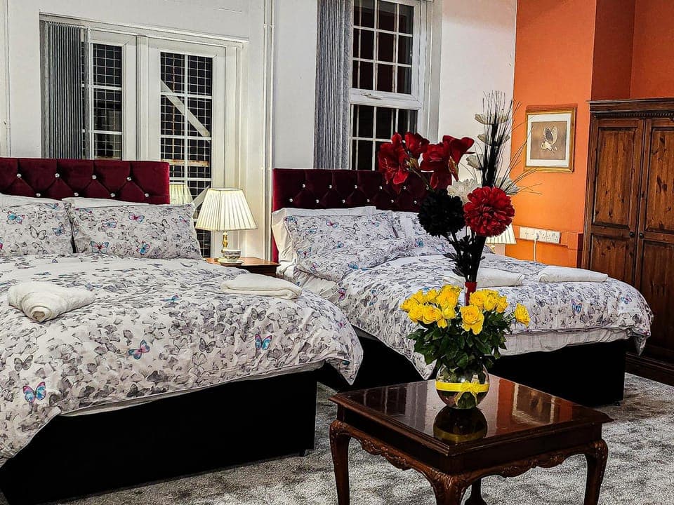 Bed, Living room, Photo of the whole room, Seating area, Bedroom