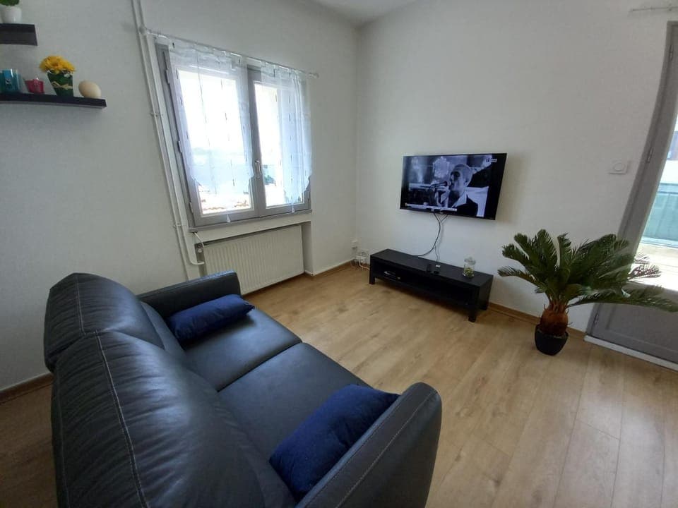 Communal lounge/ TV room, Bed, Living room