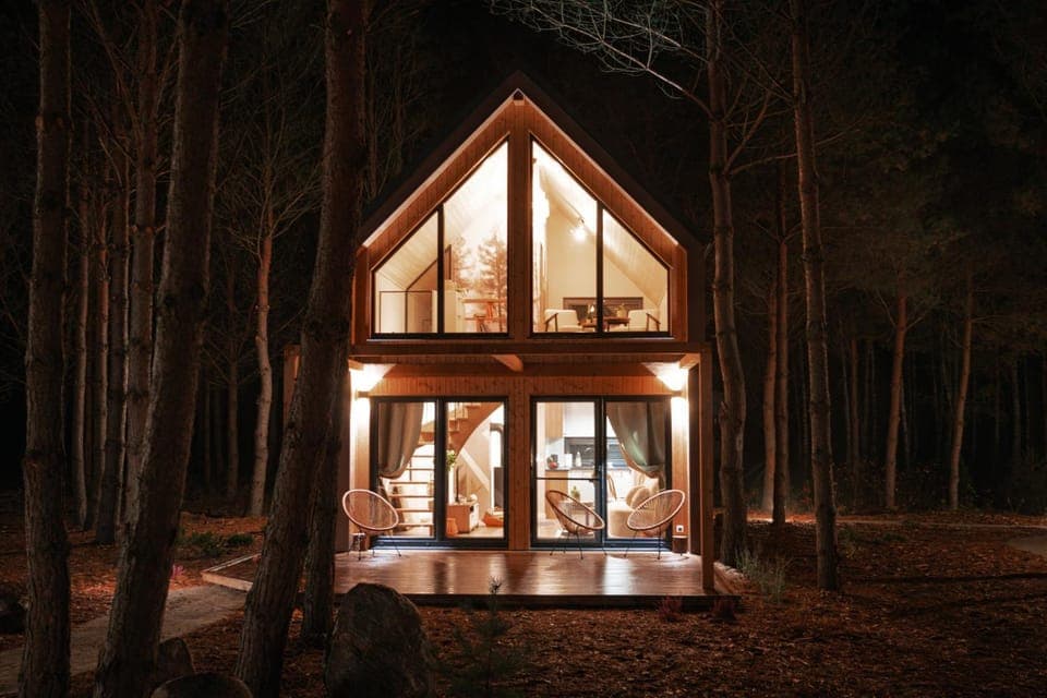 Property building, Night, Natural landscape