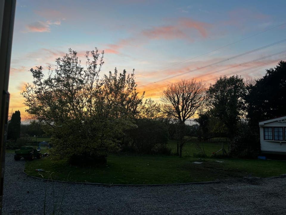 Natural landscape, Garden view, Sunset