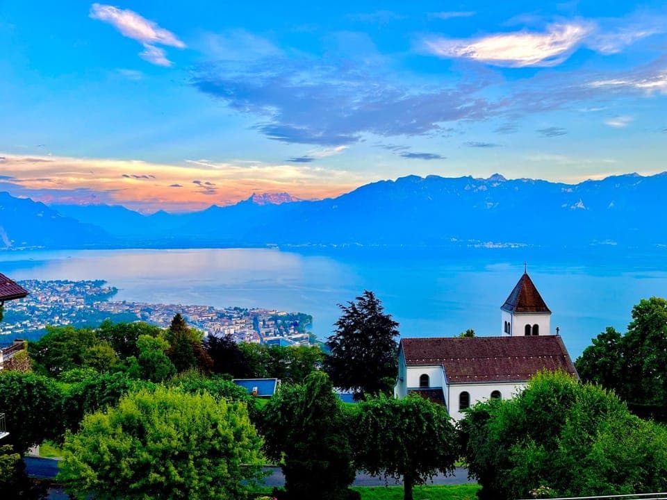 Day, Lake view, Mountain view, Sunrise