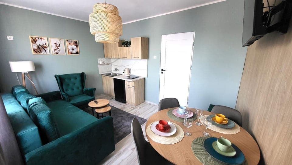 TV and multimedia, Kitchen or kitchenette, Living room, Food and drinks, Seating area, Dining area, Food, oven