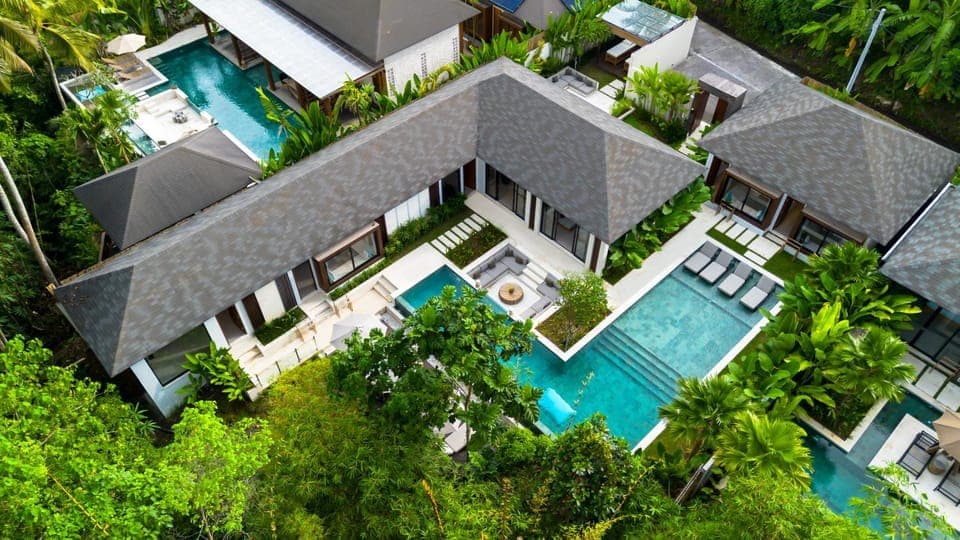 Bird's eye view, Pool view, Swimming pool, sunbed